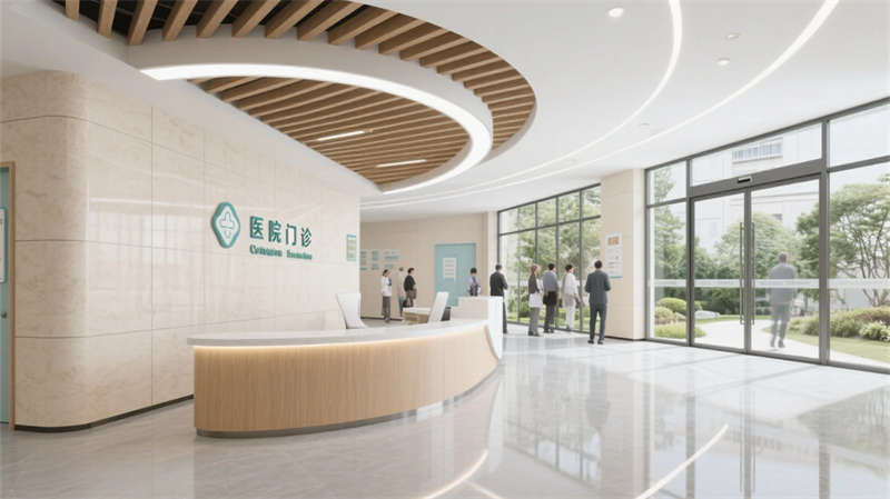 療愈綠洲，光影共生——合肥6000平醫院裝修設計效果圖